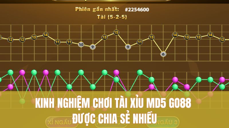 Tài Xỉu MD5 GO88: Mẹo Chơi Ổn Định Lâu Dài 3 Kinh nghiệm chơi Tài Xỉu MD5 GO88 được chia sẻ nhiều