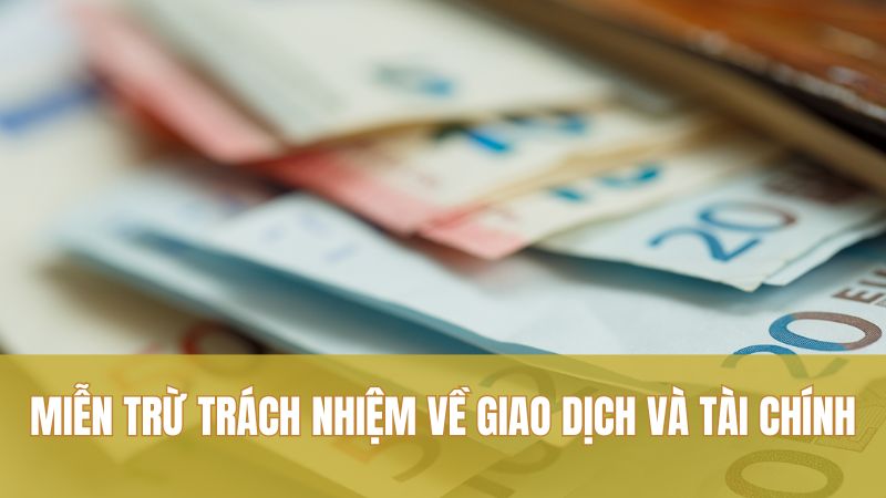 Miễn trừ trách nhiệm về giao dịch và tài chính